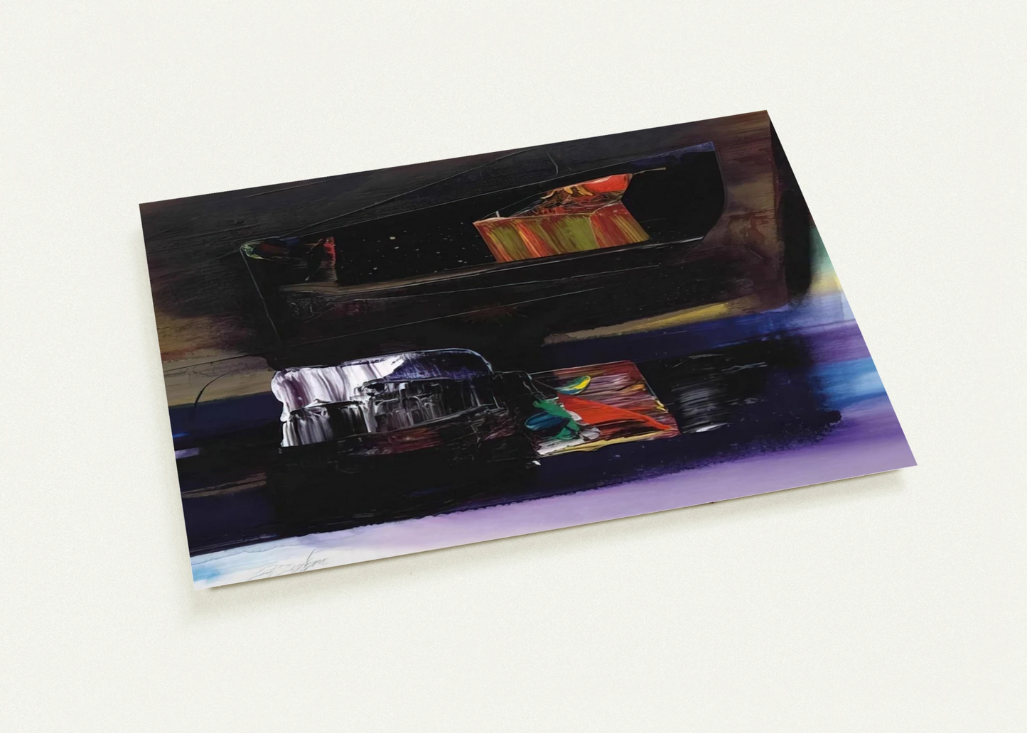 Phenomena Tibetan Clay Offering - 1990 By Paul Jenkins Pack of 10 Post Cards | Paul Jenkins Post Cards | A6 (10.5 x 14.8 cm) - 4.1 x 5.8 inches