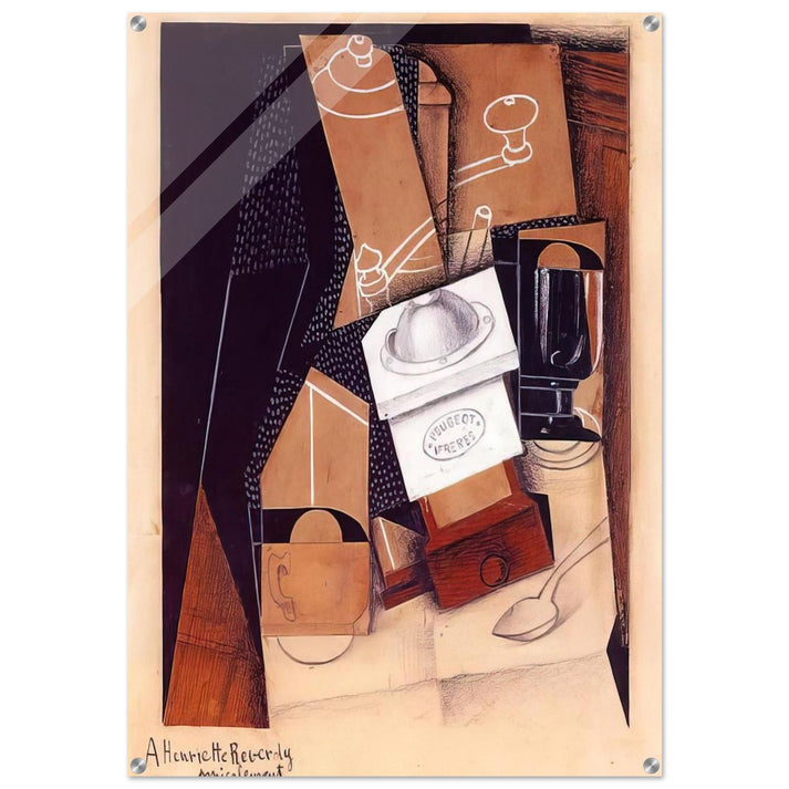 THE COFFEE GRINDER 1916 - Juan Gris Acrylic Print - 70x100 cm / 28x40″ inches | Juan Gris Wall Art | Juan Gris Prints