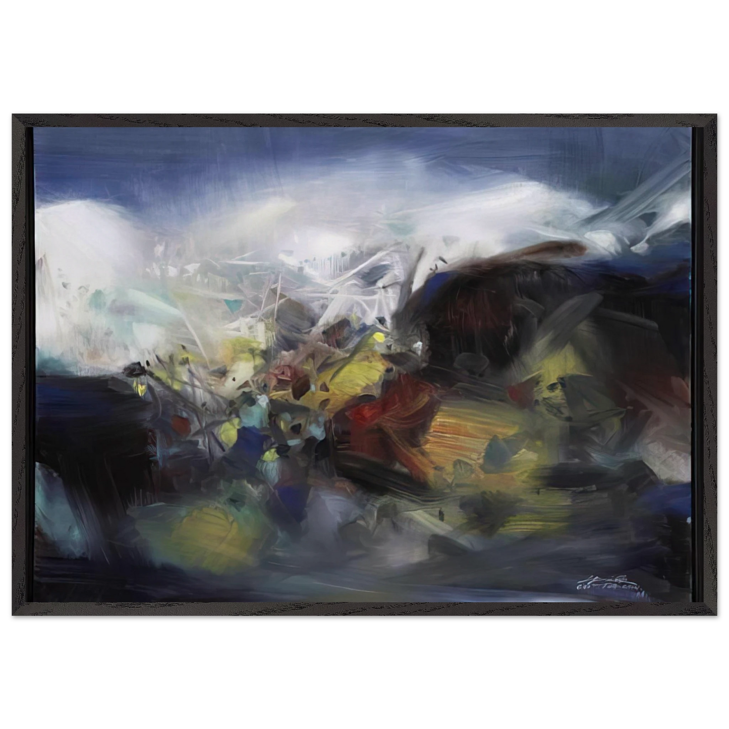 EQUINOX 2007 - Chu teh Chun 70x100 cm / 28x40 inches Framed Art Print – Black Wooden Frame