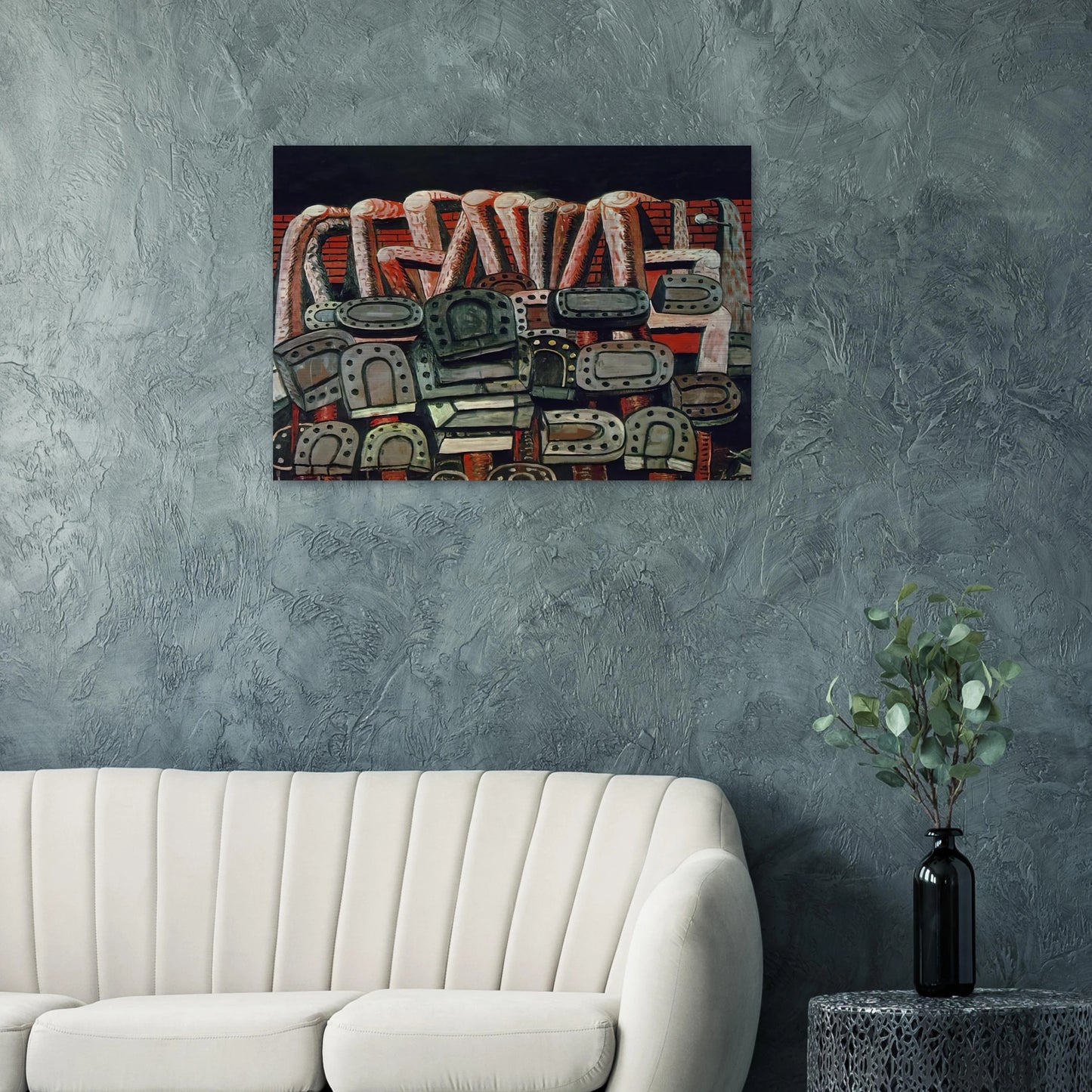 ANCIENT WALL - Philip Guston Brushed Aluminum Print - 70x100 cm / 28x40 inches | Philip Guston Aluminum Print | Philip Guston Prints