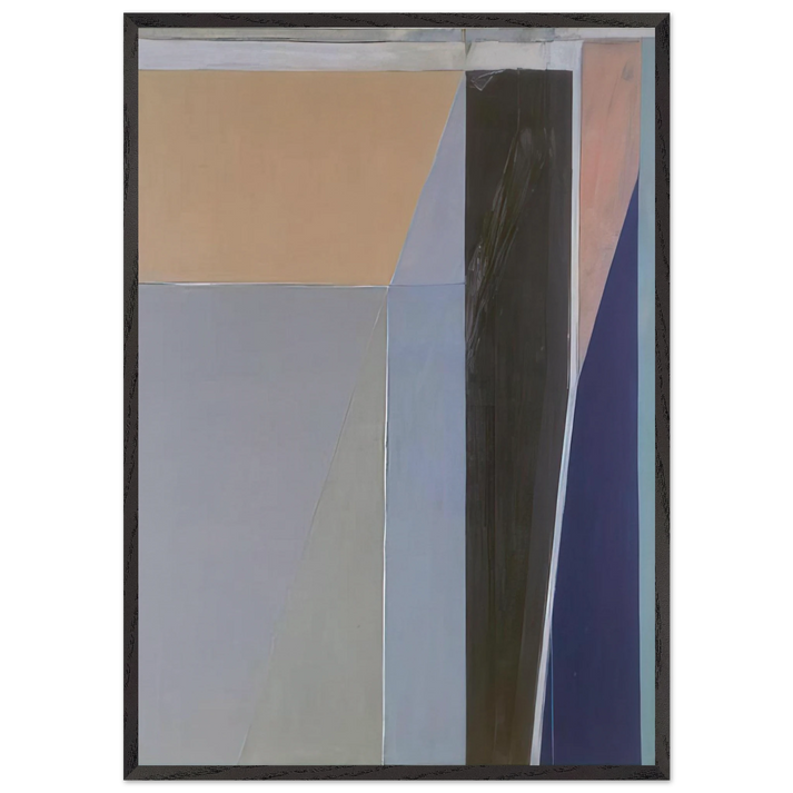 Ocean Park 28 - Richard Diebenkorn 70x100 cm / 28x40 inches Framed Art Print – Black Wooden Frame