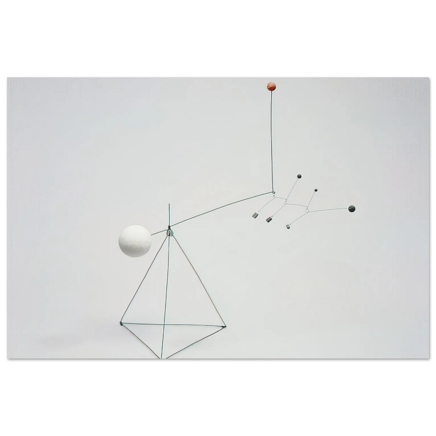 Alexander Calder - SMALL FEATHERS 1931 Fine Art Poster - 40x60 cm / 16x24 inches