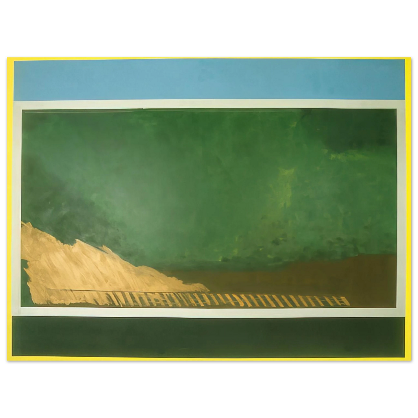 Ronnie Landfield - Heaven and Earth - 1967 Fine Art Poster - Default Title