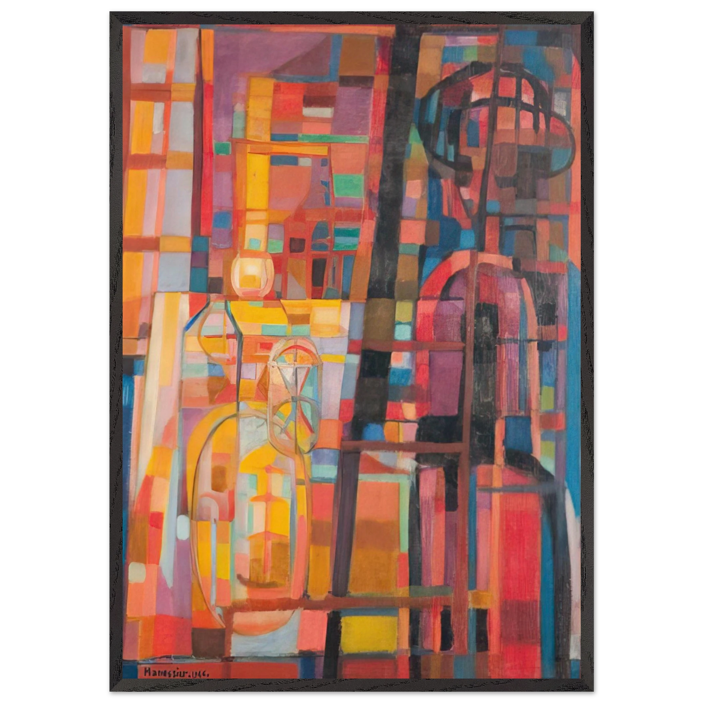 Soiree doctobre - 1946 - Alfred Manessier Framed Art Print – Black Wooden Frame - Default Title - -Framed Art Print