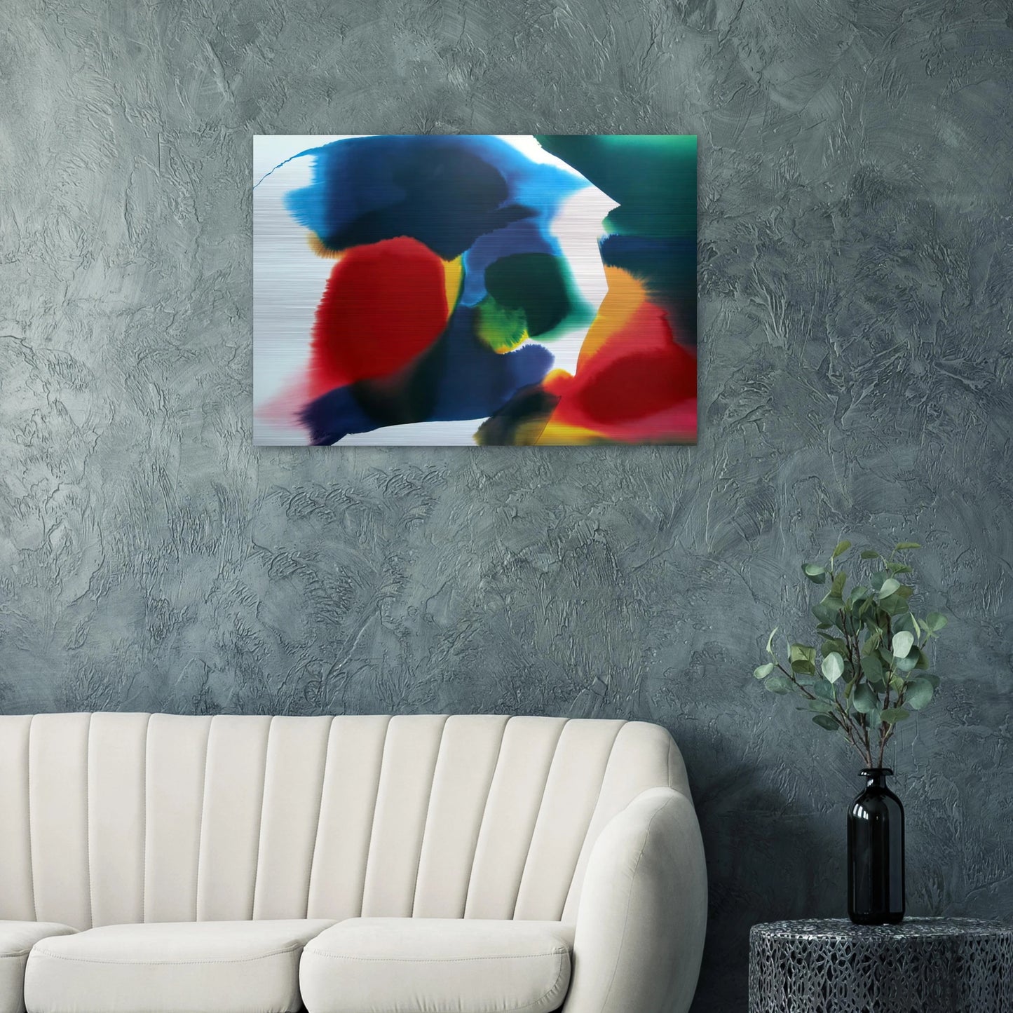 Phenomena Sherman Vortex - 1991 - Paul Jenkins Brushed Aluminum Print - 70x100 cm / 28x40 inches | Paul Jenkins Aluminum Print | Paul Jenkins Prints