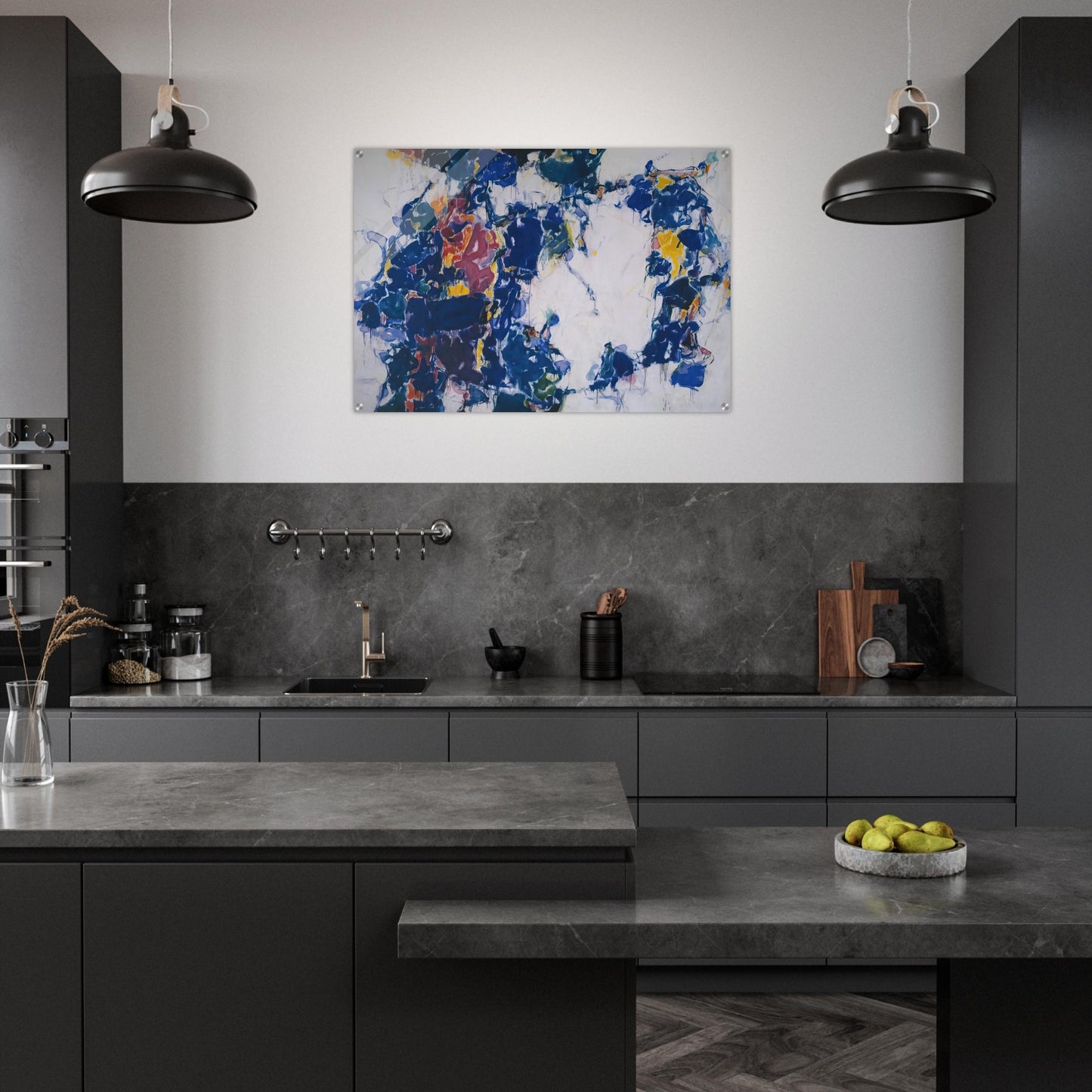 Around the Blues - Sam Francis Acrylic Print - 70x100 cm / 28x40″ inches