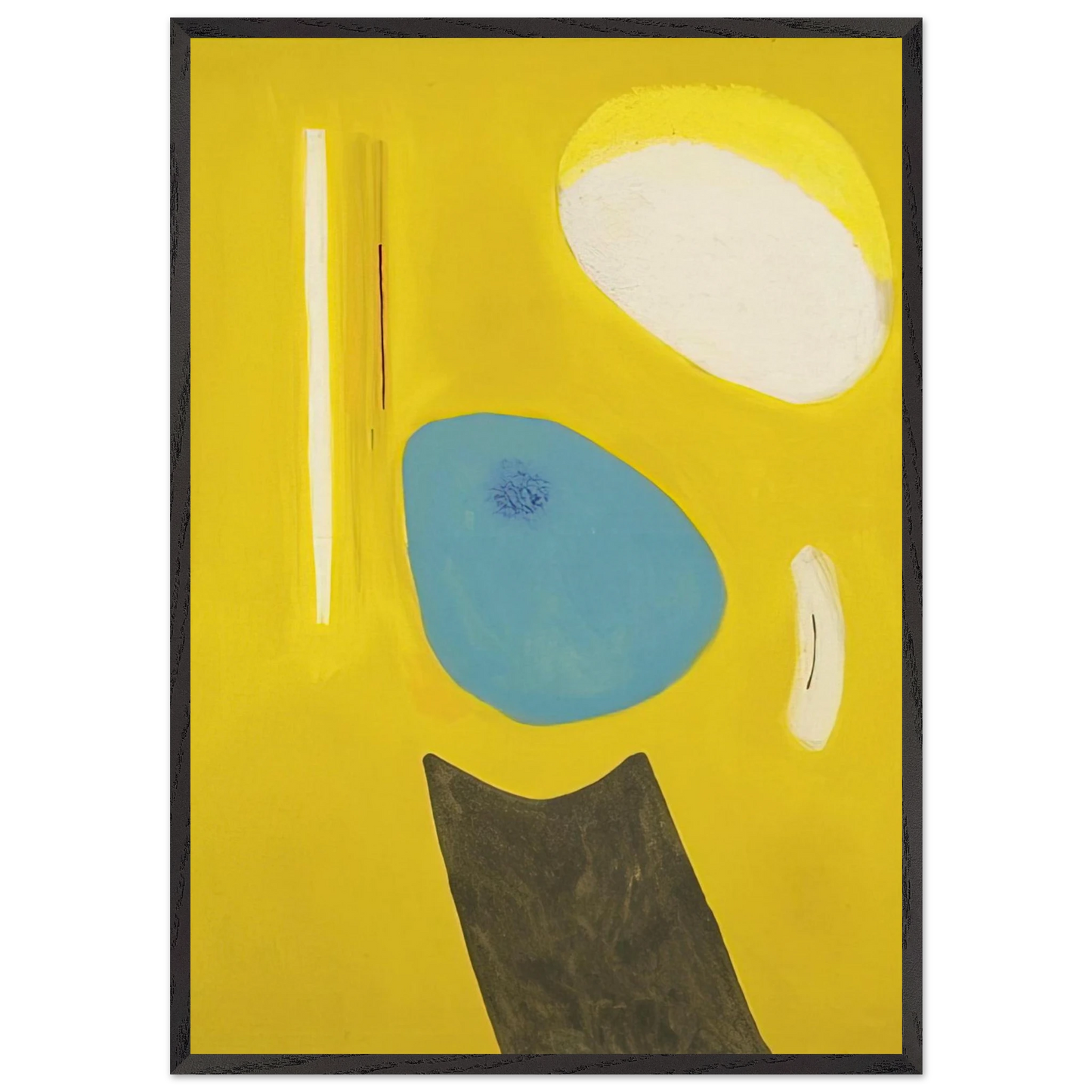 Three Rocks - 1949 - John Ferren Framed Art Print – Black Wooden Frame - Default Title - -Framed Art Print