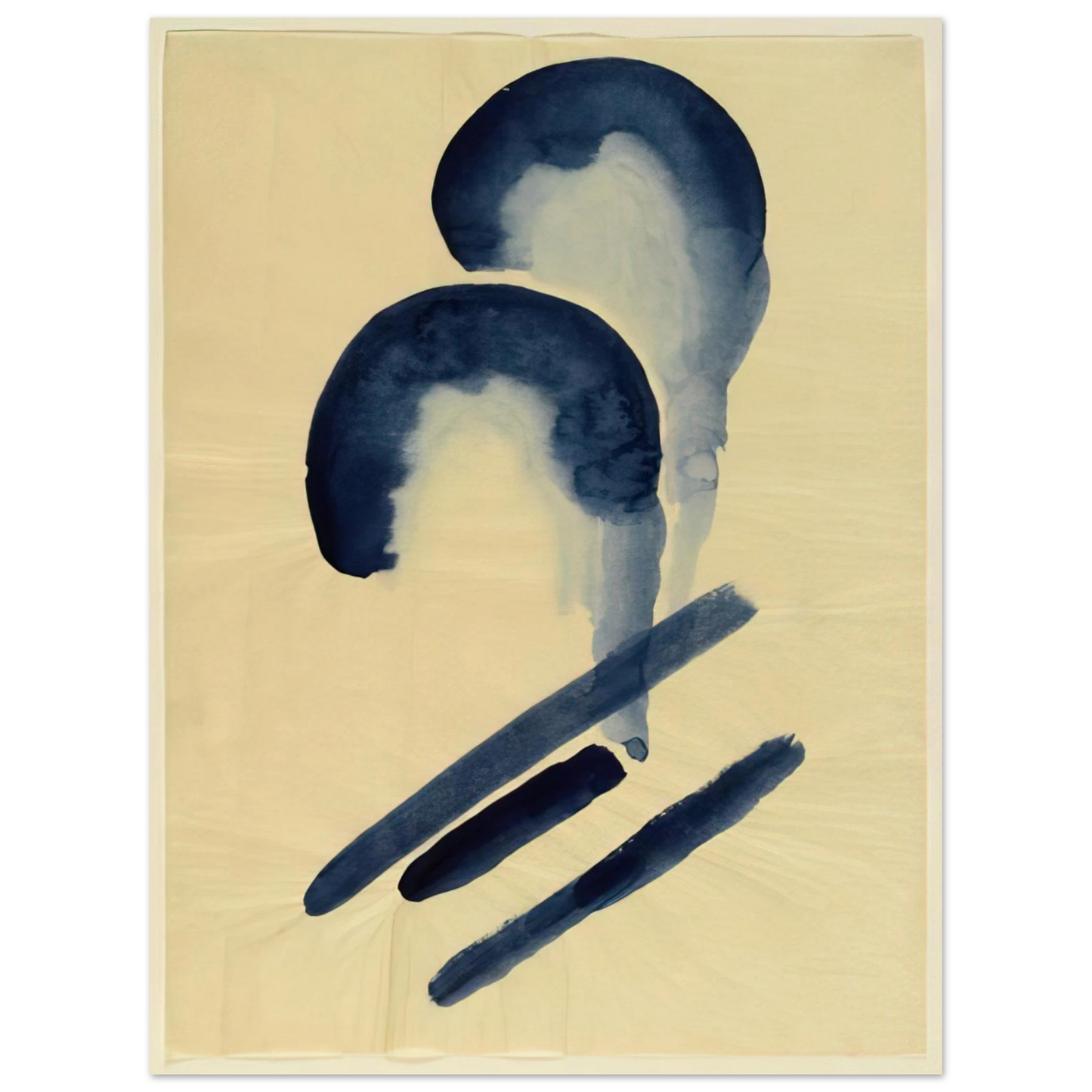 Georgia O'Keeffe - Blue-04 Fine Art Poster - 13x18 cm / 5x7 inches