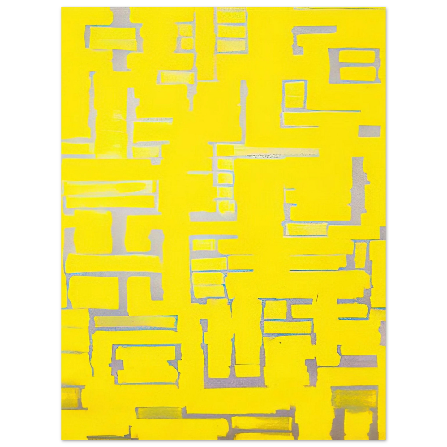 Ad Reinhardt - Untitled Yellow and White - 1950 Fine Art Poster - Default Title