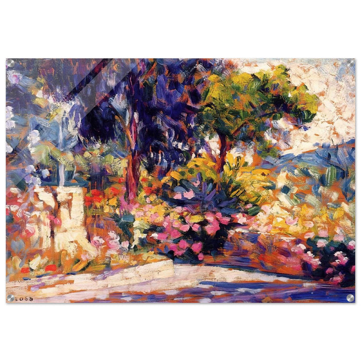 The Flowered Terrace - Henri-Edmond Cross Acrylic Print - 70x100 cm / 28x40″ inches