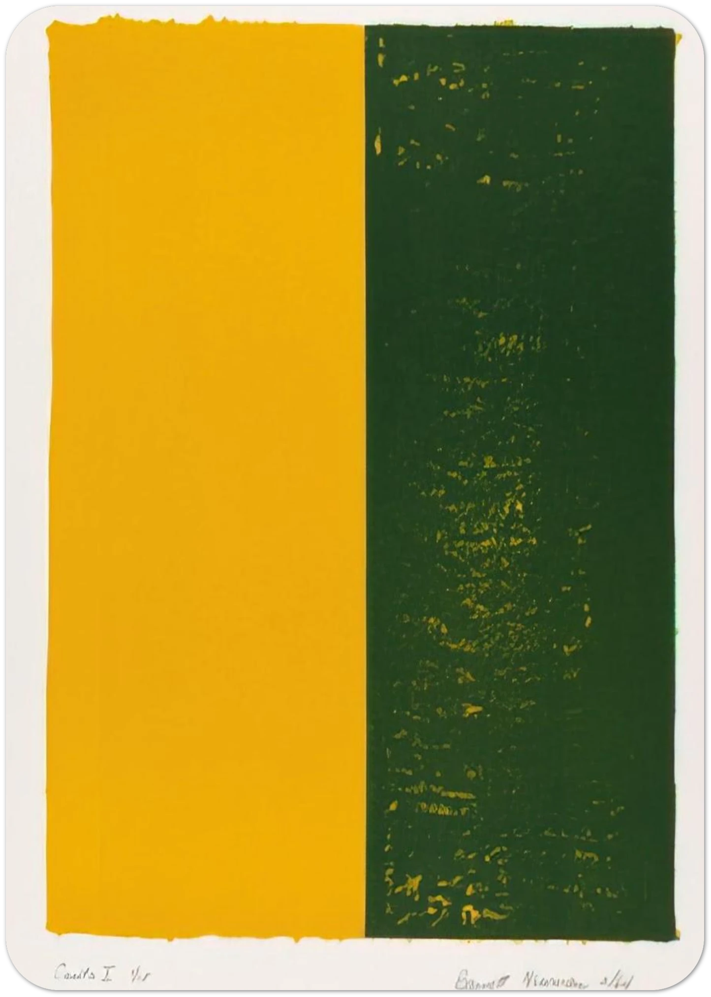 Canto X By Barnett Newman Pack of 10 Post Cards | Barnett Newman Post Cards | A6 (10.5 x 14.8 cm) - 4.1 x 5.8 inches