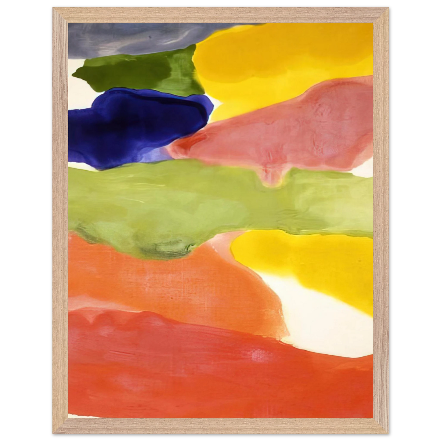 Helen Frankenthaler - Tutti-Fruitti - 1966 Wall art - 70x100 cm / 28x40 inches - Premium Wooden Framed Poster With Fine Art Paper - Black frame