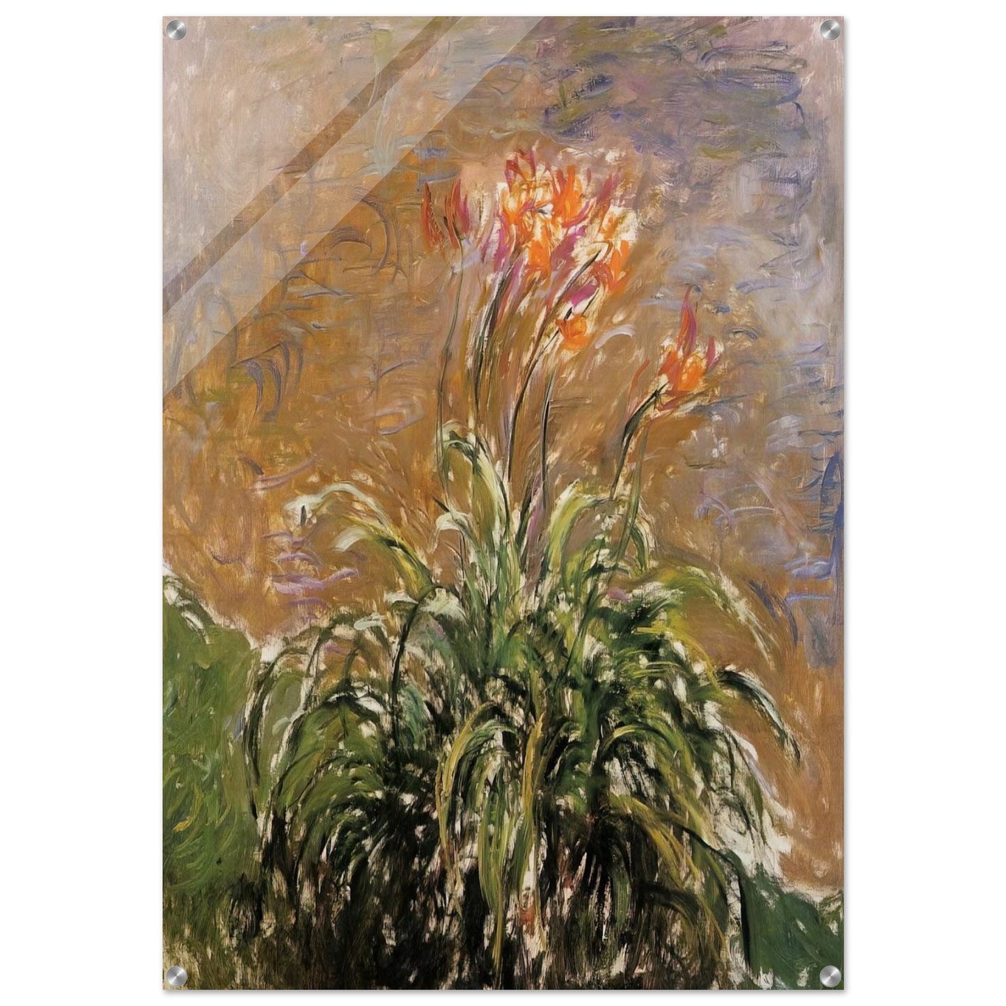 Hamerocallis - claude monet Acrylic Print - 70x100 cm / 28x40″ inches | claude monet Wall Art | claude monet Prints