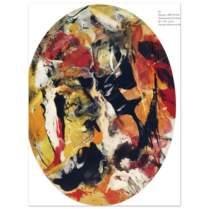 Paul Jenkins - Pawnee - 1958 75x100 cm / 30x40inches Fine Art Poster