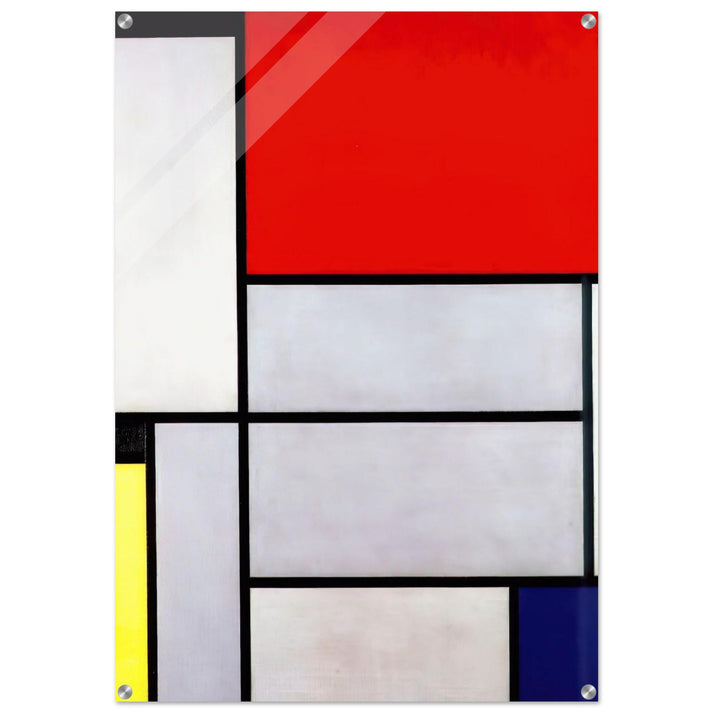 Tableau I - Piet Mondrian Acrylic Print - 70x100 cm / 28x40″ inches