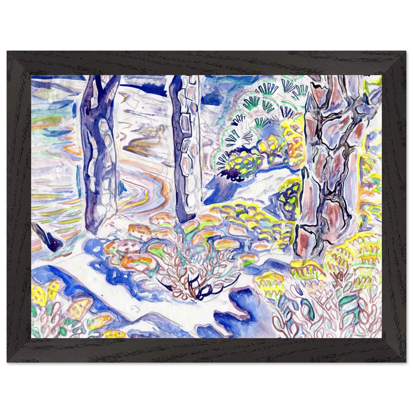 Walter Inglis Anderson - Walter Anderson Wall art - 45x60 cm / 18x24 Inches - Premium Wooden Framed Poster With Fine Art Paper - White frame