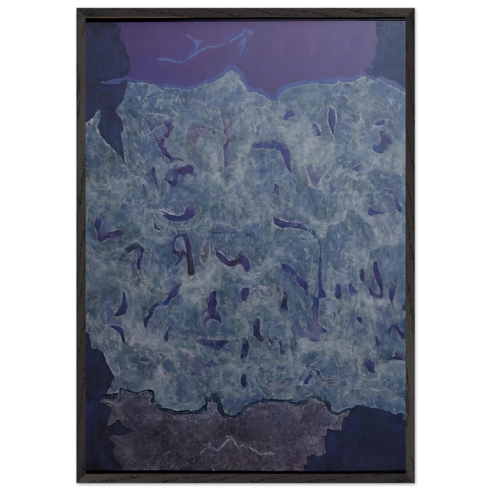 Infinity Field Jerusalem Series IV - 1984 - Theodoros Stamos 70x100 cm / 28x40 inches Framed Art Print – Black Wooden Frame