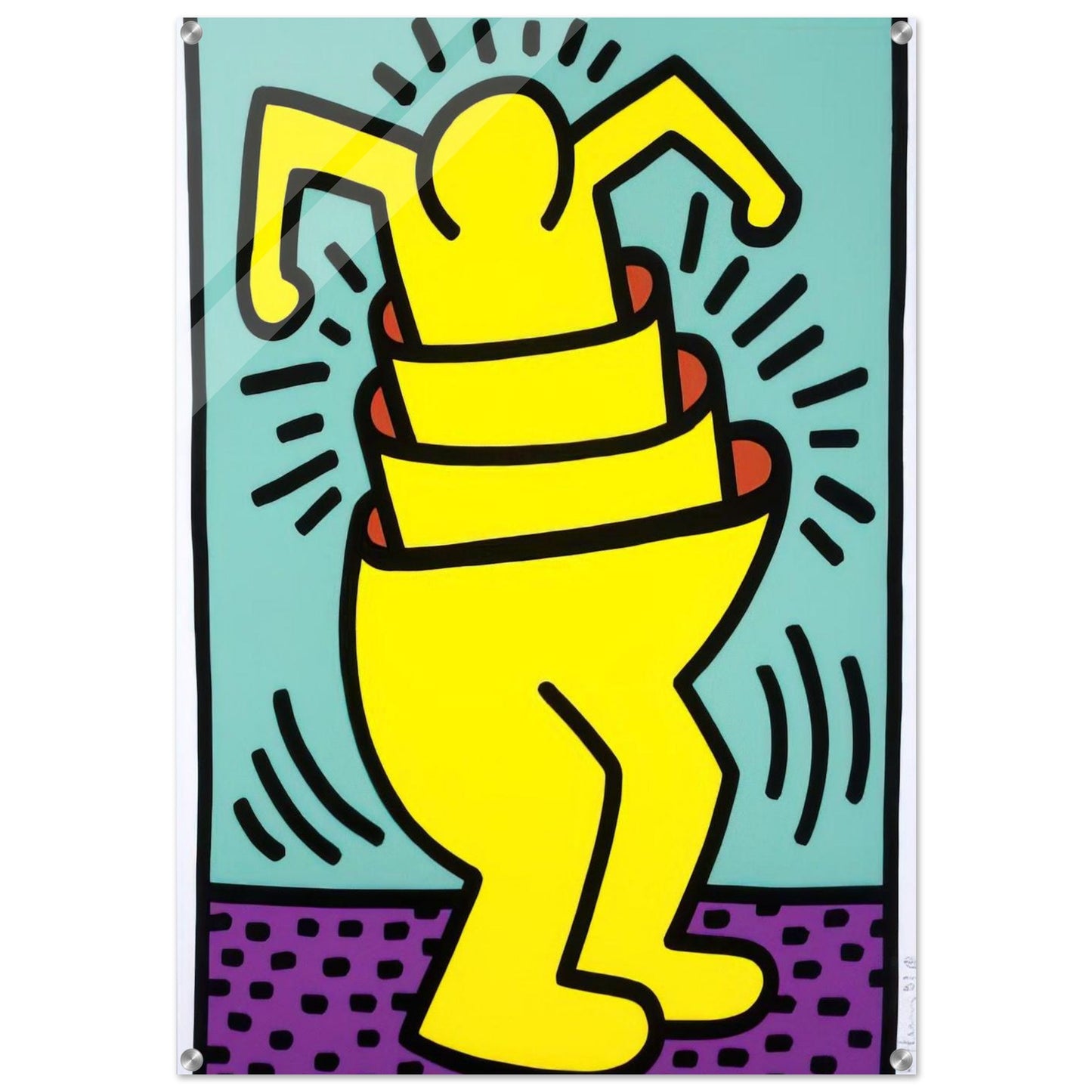 UNTITLED 1989 - Keith Haring Acrylic Print - 70x100 cm / 28x40″ inches | Keith Haring Art For Sale