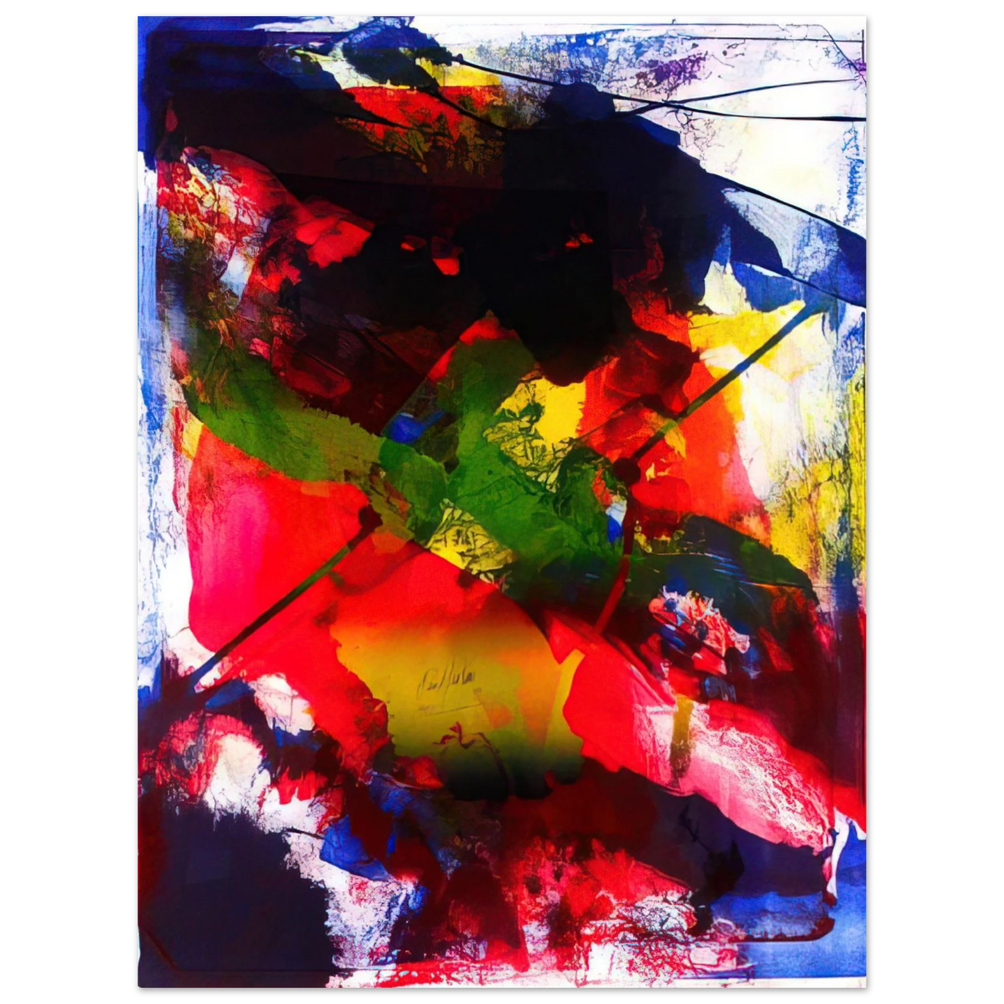 Paul Jenkins - Amadeus - Abstract Expressionism, Lyrical Abstraction Fine Art Poster - Default Title