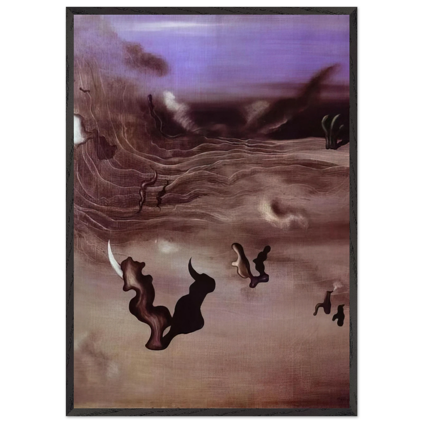 Wind - Yves Tanguy Framed Art Print – Black Wooden Frame - Default Title - -Framed Art Print