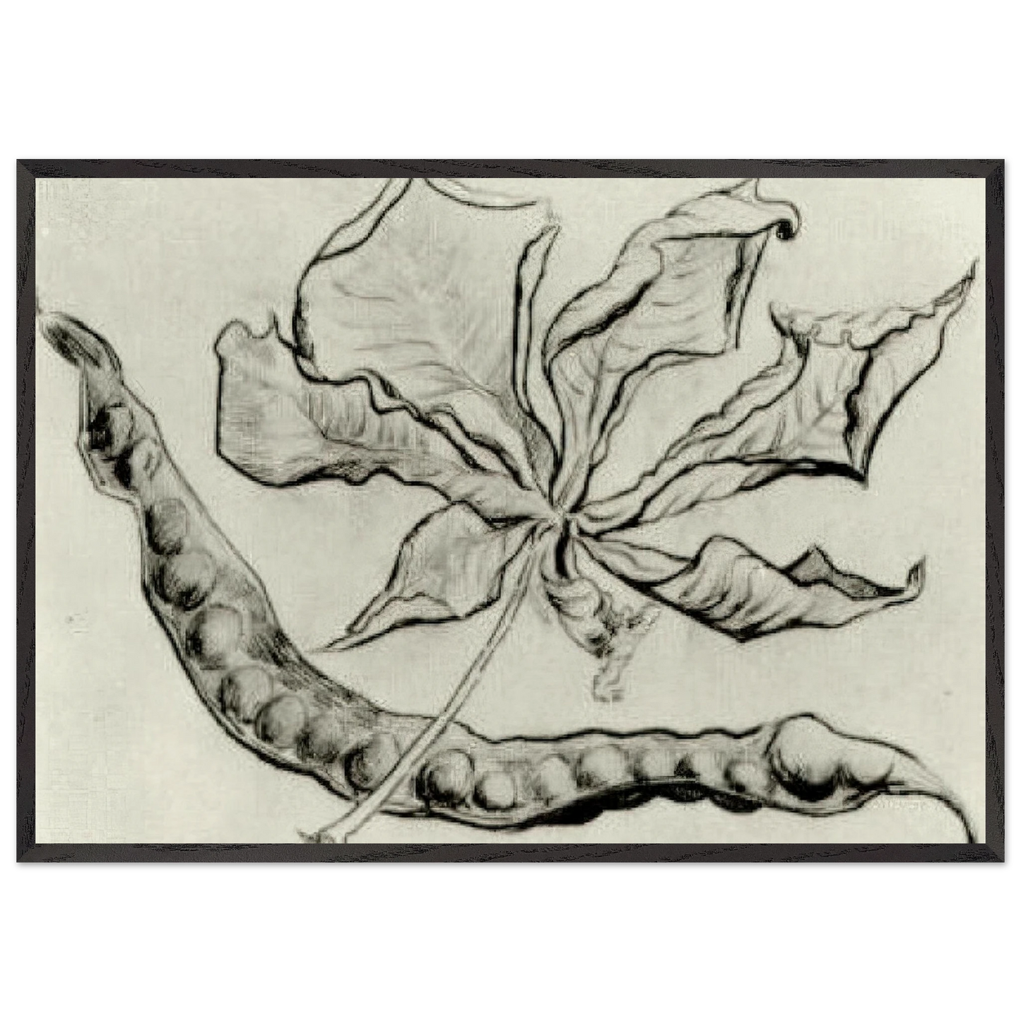 Dead Leaf and Pod - Vincent van Gogh Framed Art Print – Black Wooden Frame - Default Title - -Framed Art Print