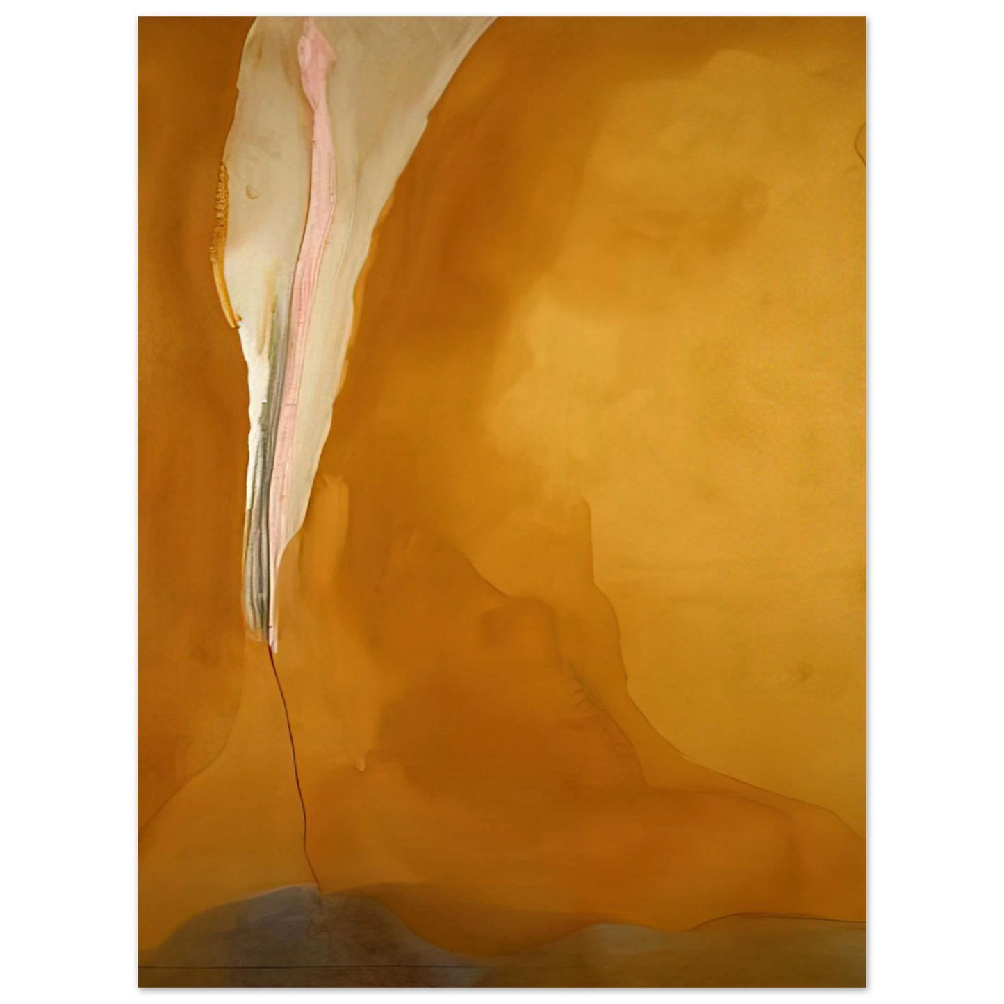 Helen Frankenthaler - Coral Wedge - 1972 Wall art - 40x60 cm / 16x24 inches - Fine Art Poster - -