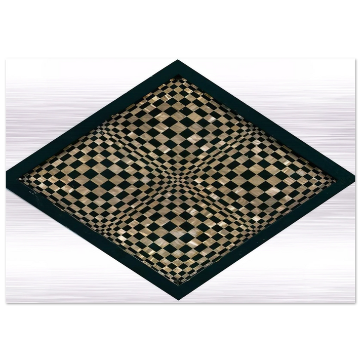 Oggetto ottico dynamico - Op Art - Dadamaino Brushed Aluminum Print - 70x100 cm / 28x40 inches | Dadamaino Aluminum Print | Dadamaino Prints
