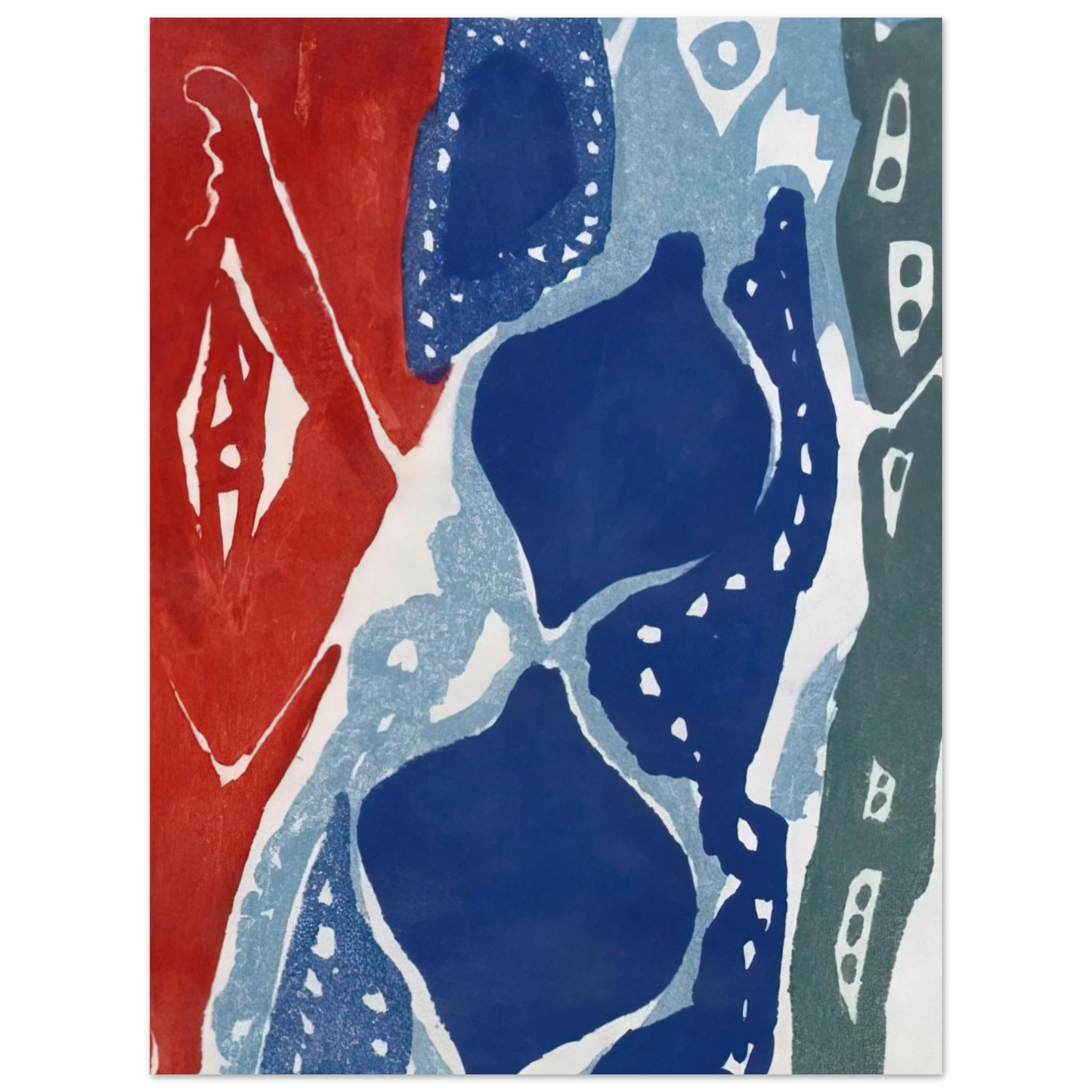 Ernst Wilhelm Nay - Farbaquatinta 1965-7 - 1965 Fine Art Poster - Default Title