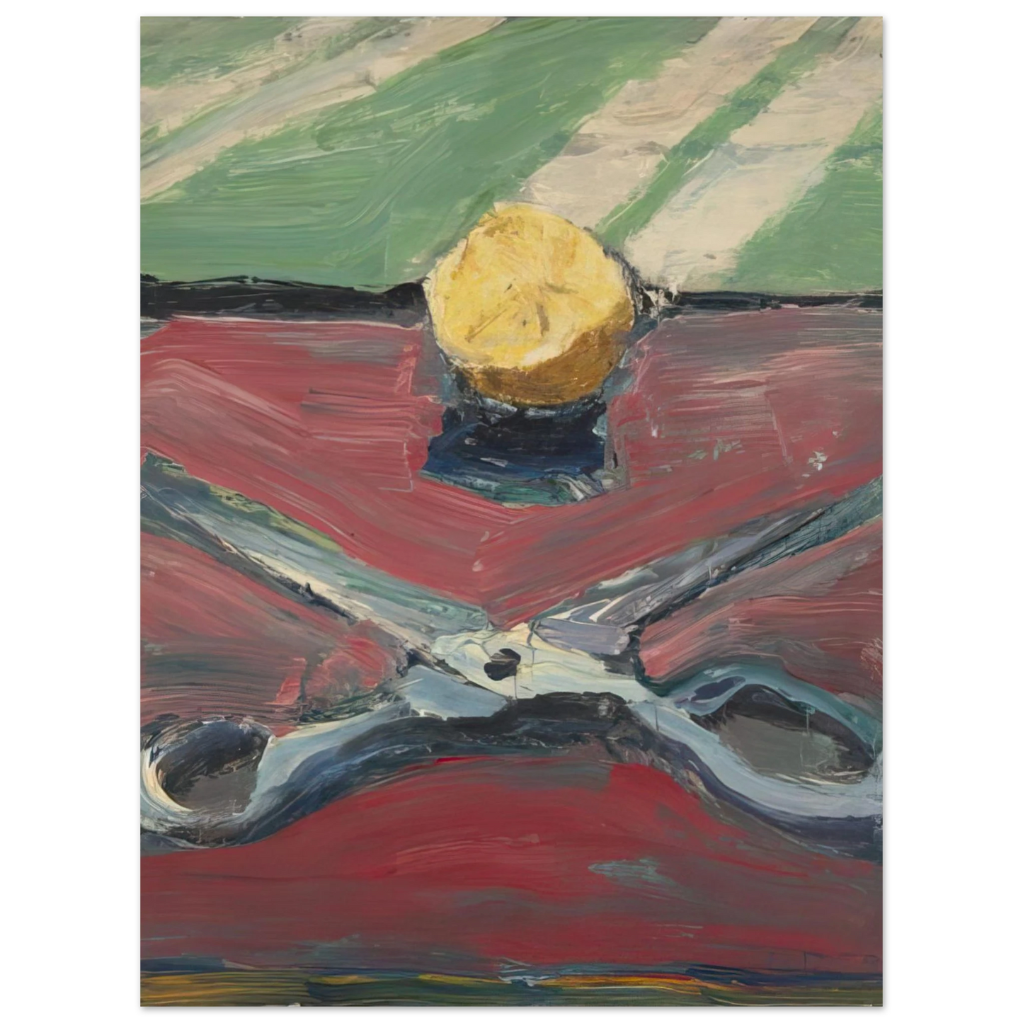 Richard Diebenkorn - Scissors and Lemon, II Fine Art Poster - Default Title