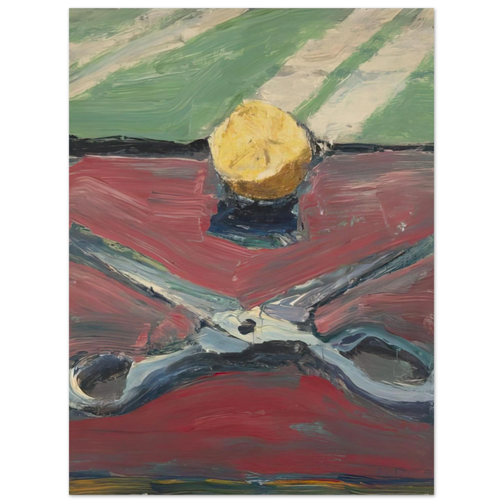 Richard Diebenkorn - Scissors and Lemon, II 75x100 cm / 30x40inches Fine Art Poster
