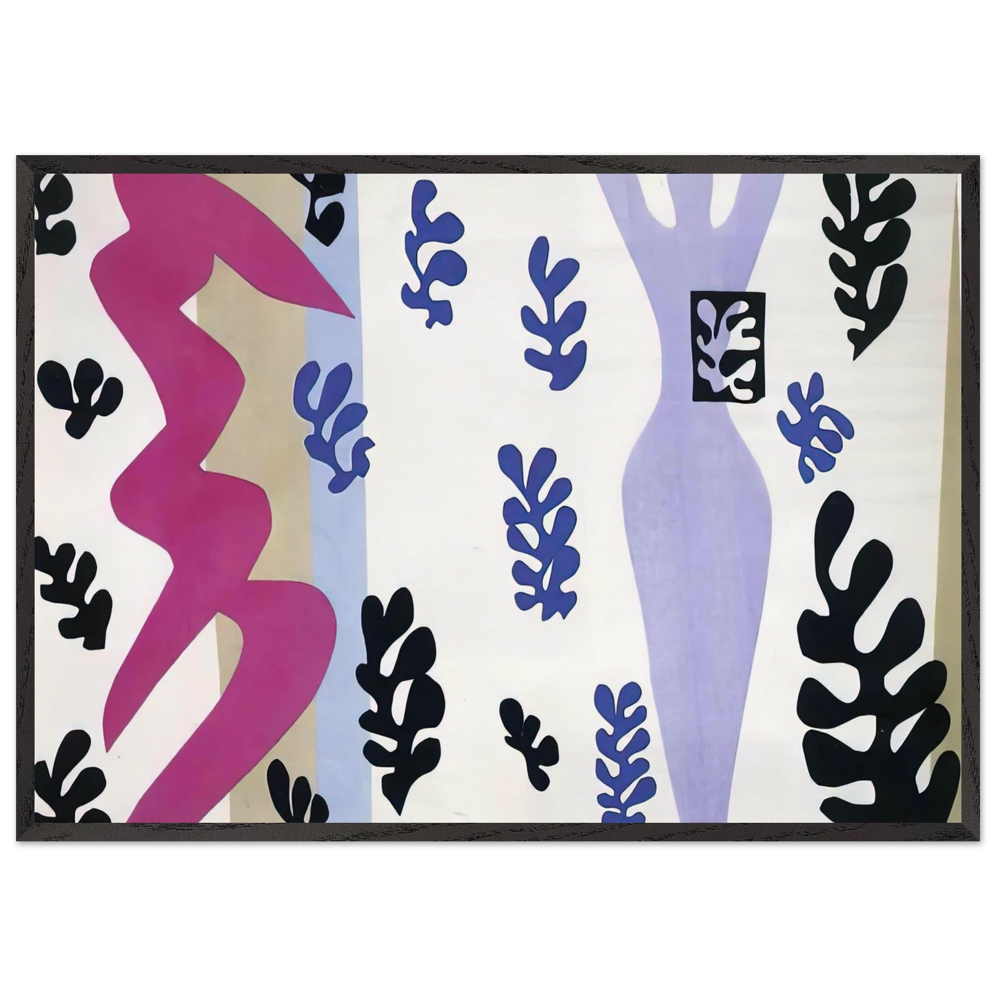 THE KNIFE THROWER 1947 - Henri Matisse 70x100 cm / 28x40 inches Framed Art Print – Black Wooden Frame