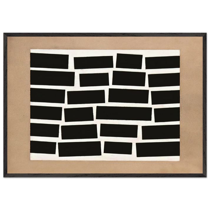 Metaesquema 179 - Neo-Concretism - Helio Oiticica 70x100 cm / 28x40 inches Framed Art Print – Black Wooden Frame