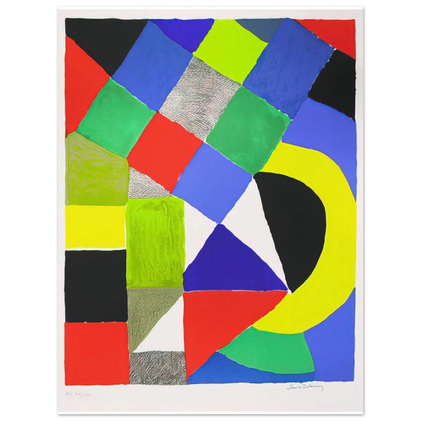 Sonia Delaunay - SQUARES Fine Art Poster - Default Title