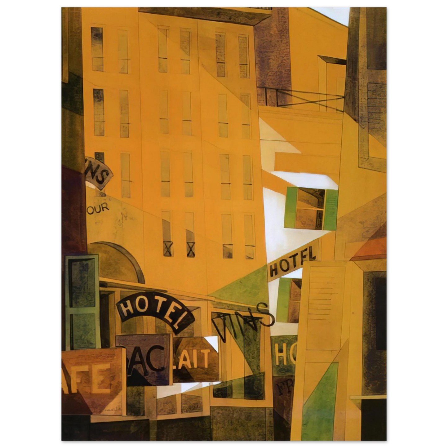 Charles Demuth - Hotel - 1921 Fine Art Poster - Default Title