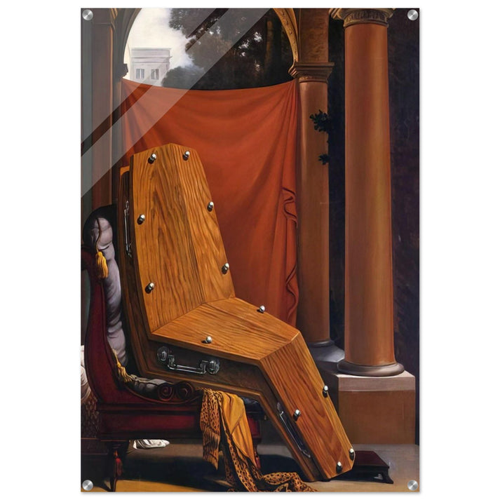 PERSPECTIVE MADAME R%C3%A9CAMIER DE DAVID 1950 - Rene Magritte Acrylic Print - 70x100 cm / 28x40″ inches
