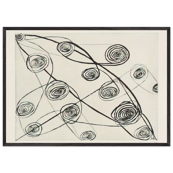 UNTITLED 1991 N1 - Louise Bourgeois 70x100 cm / 28x40 inches Framed Art Print – Black Wooden Frame
