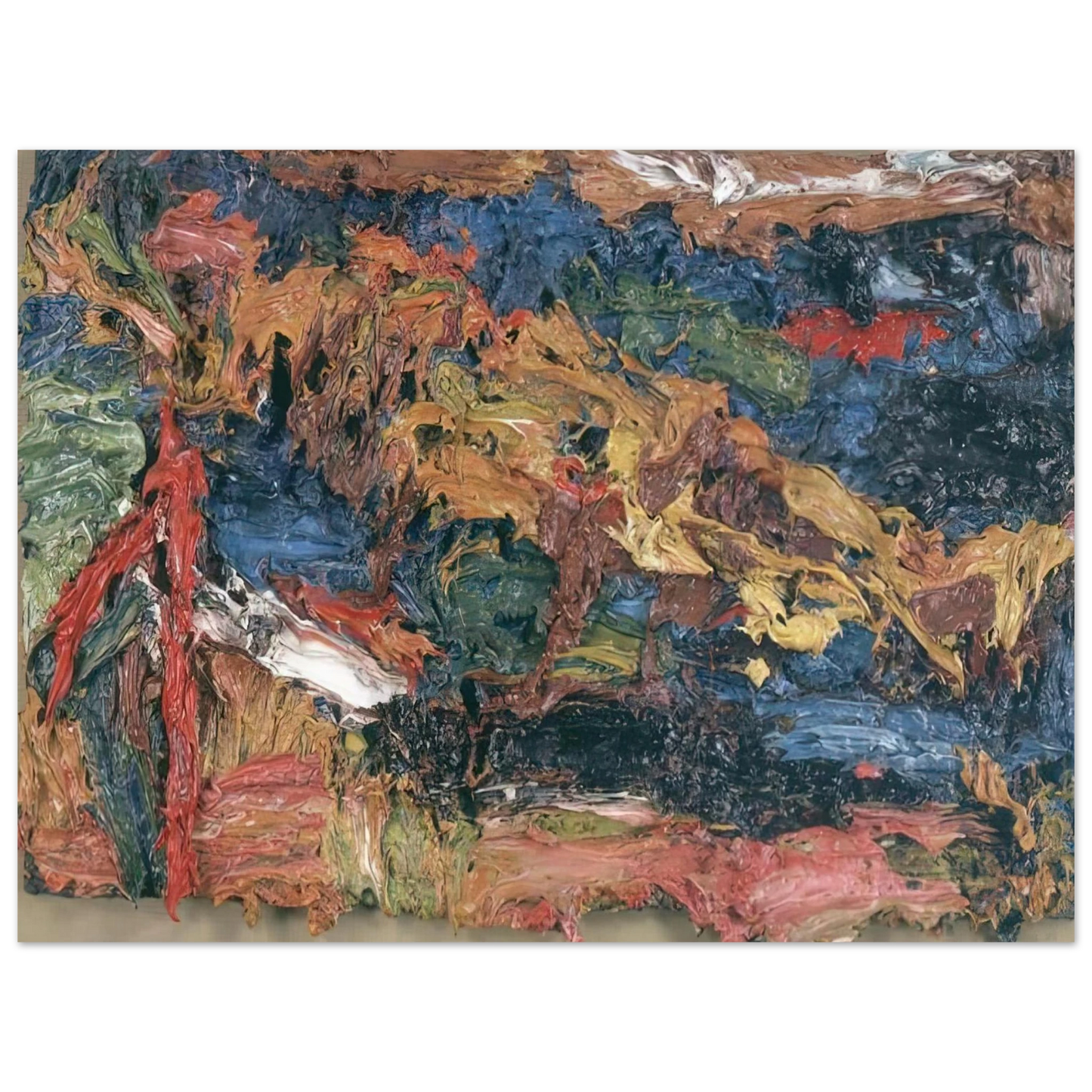 Frank Auerbach - E O W ON HER BLUE EIDERDOWN III Fine Art Poster - Default Title
