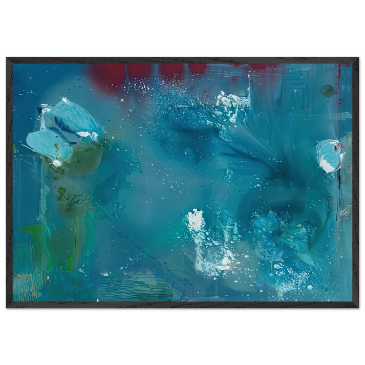 Stella Polaris 1990- - Helen Frankenthaler 70x100 cm / 28x40 inches Framed Art Print – Black Wooden Frame