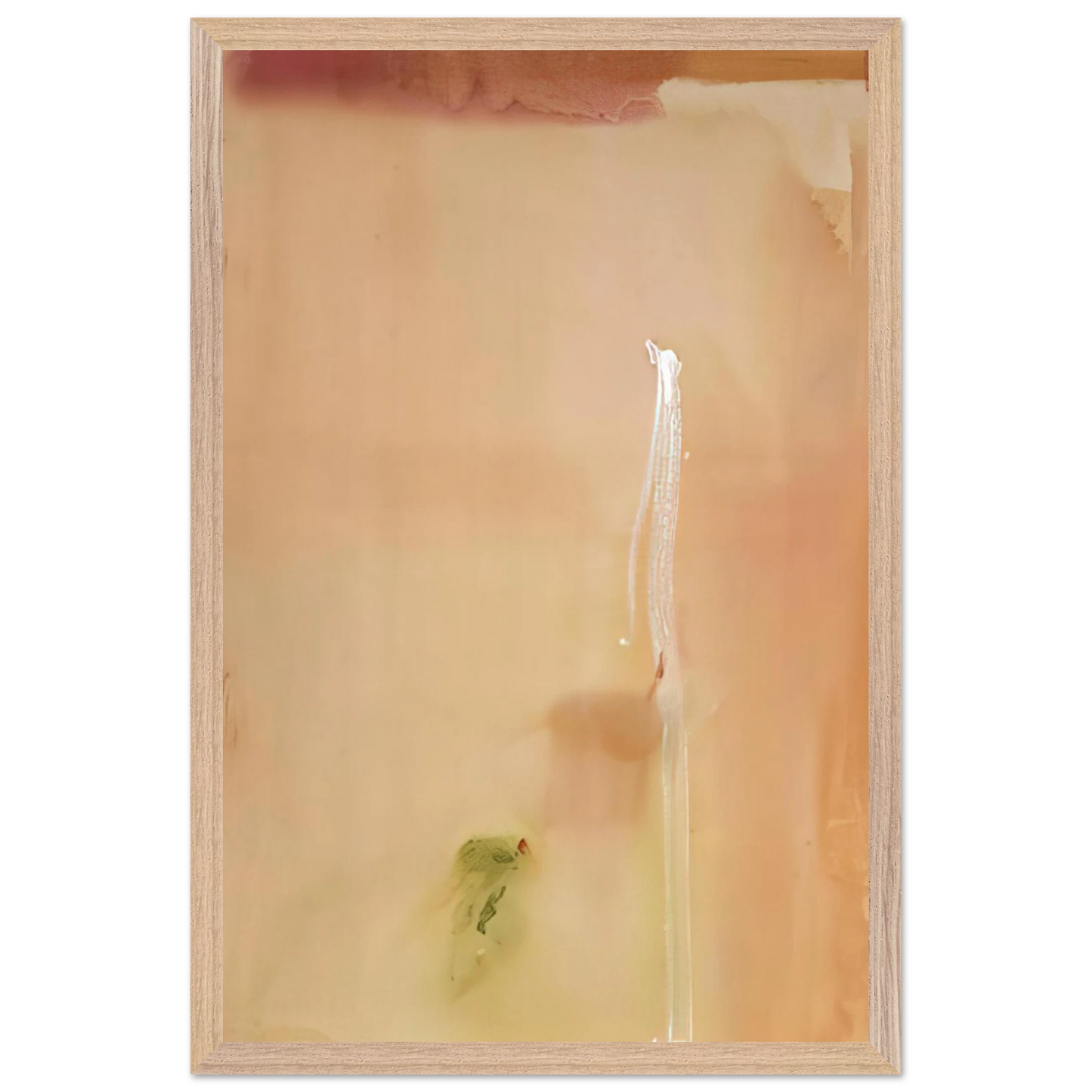 Helen Frankenthaler - Dawn Stroke - 1977 Wall art - 60x80 cm / 24x32 inches - Premium Wooden Framed Poster With Fine Art Paper - White frame
