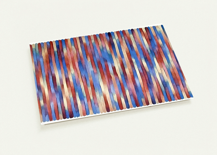 Banjo - 1981 By Gene Davis Pack of 10 Post Cards | Gene Davis Post Cards | A6 (10.5 x 14.8 cm) - 4.1 x 5.8 inches