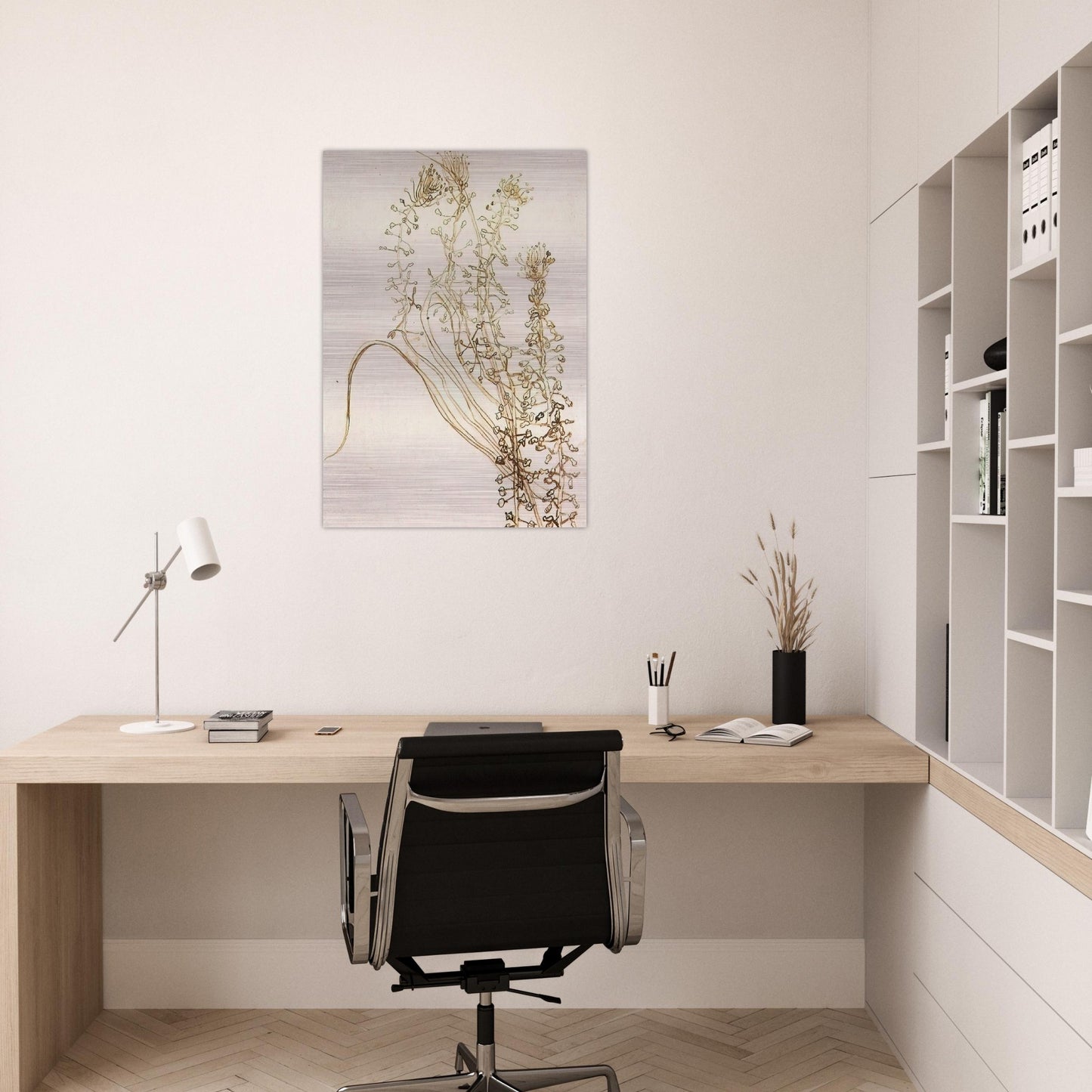 Blossoming Branches - Vincent van Gogh Brushed Aluminum Print - 70x100 cm / 28x40 inches | Vincent van Gogh Aluminum Print | Vincent van Gogh Prints