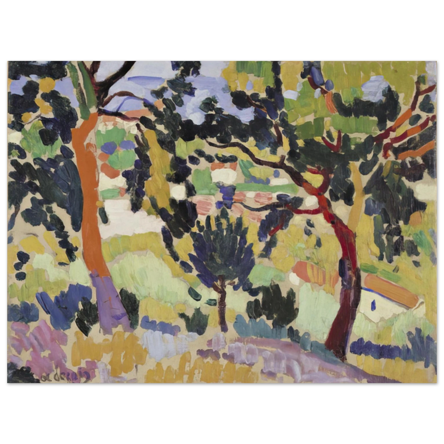 Andre Derain - L ESTAQUE 1906 Fine Art Poster - Default Title
