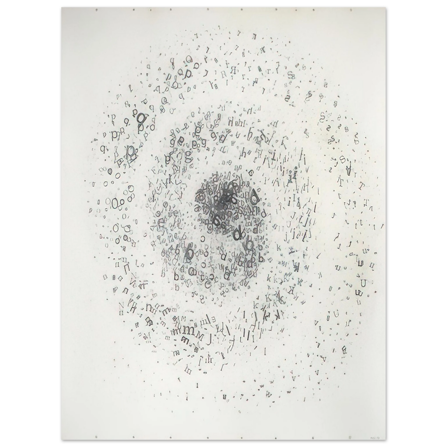 Mira Schendel - Untitled From the series Graphic Objects - 1972 Fine Art Poster - Default Title