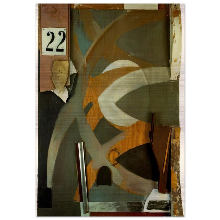 THE SPRING DOOR 1938 - Kurt Schwitters Brushed Aluminum Print - 70x100 cm / 28x40 inches | Kurt Schwitters Aluminum Print | Kurt Schwitters Prints