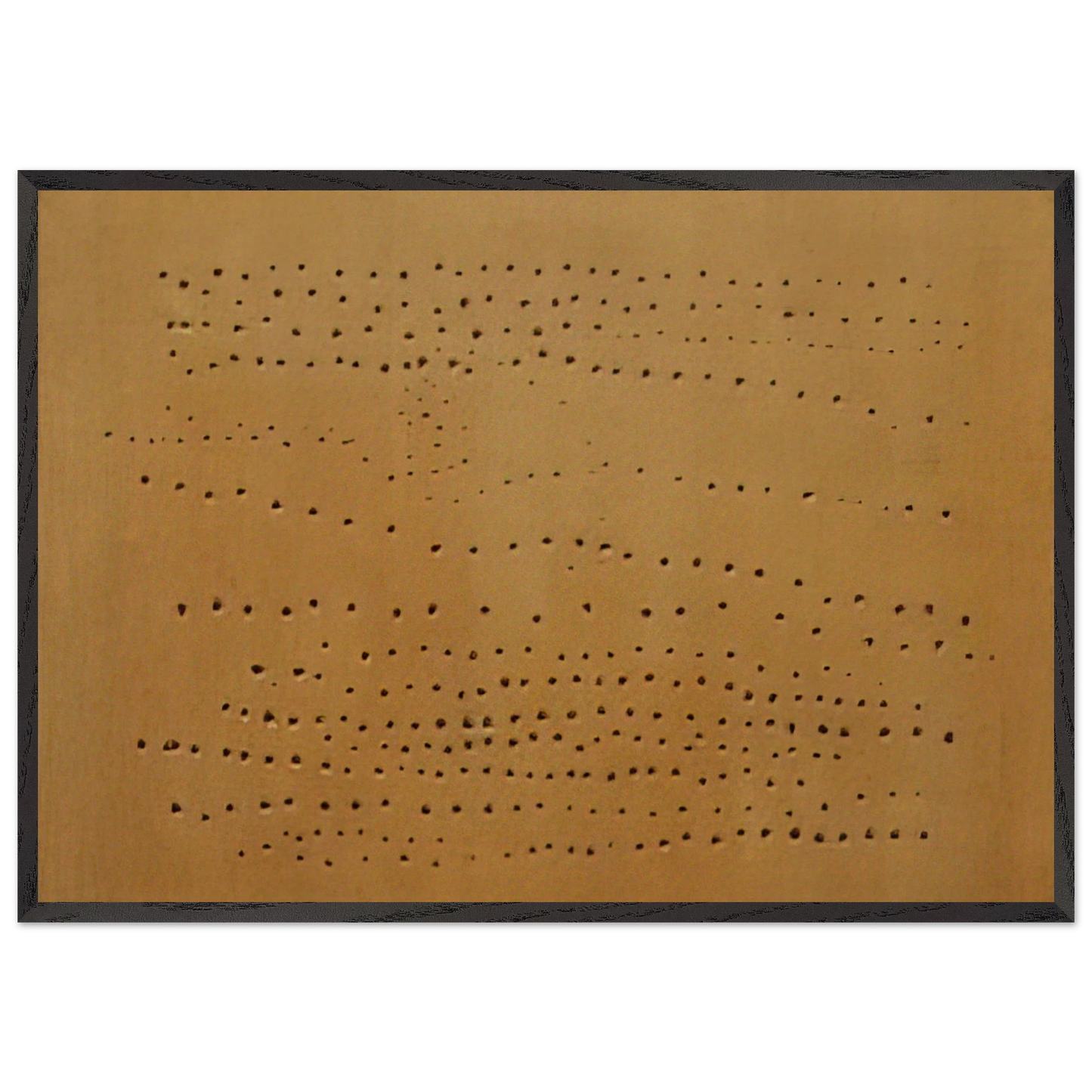 Concept Spatiale - 1950 - Lucio Fontana 70x100 cm / 28x40 inches Framed Art Print – Black Wooden Frame
