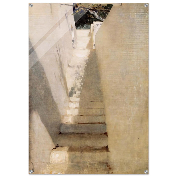 Staircase in Capri - John Singer Sargent Acrylic Print - 70x100 cm / 28x40″ inches