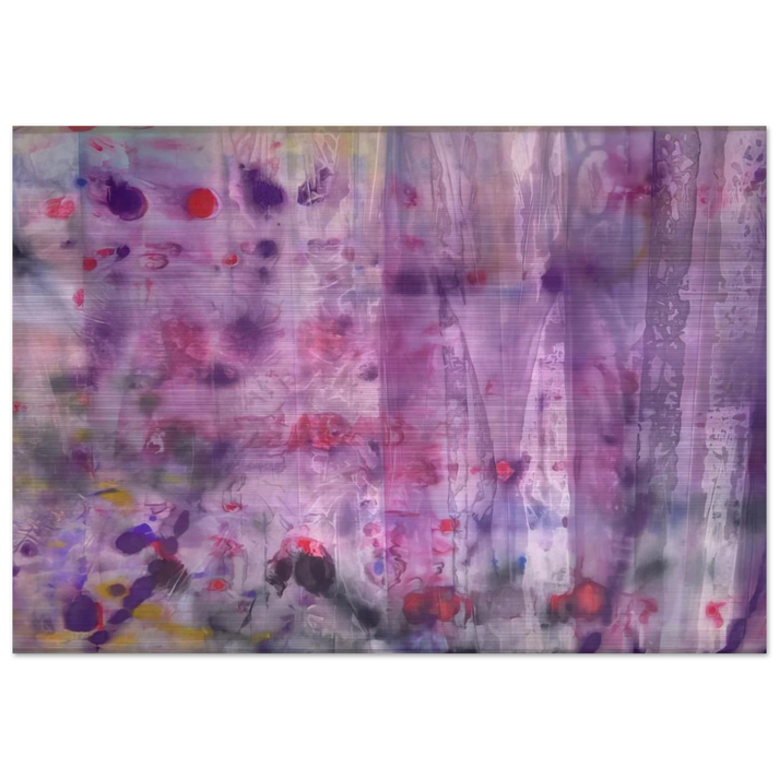 April 4 - Sam Gilliam Brushed Aluminum Print - 70x100 cm / 28x40 inches | Sam Gilliam Aluminum Print | Sam Gilliam Prints