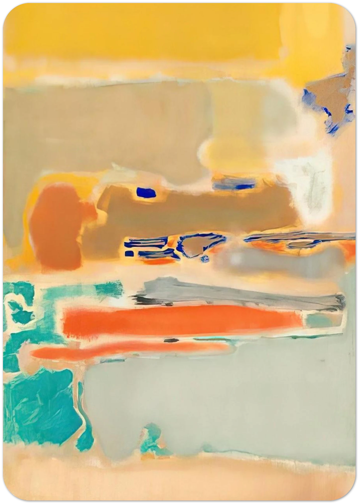 Multiform - 1948 By Mark Rothko Pack of 10 Post Cards | Mark Rothko Post Cards | A6 (10.5 x 14.8 cm) - 4.1 x 5.8 inches