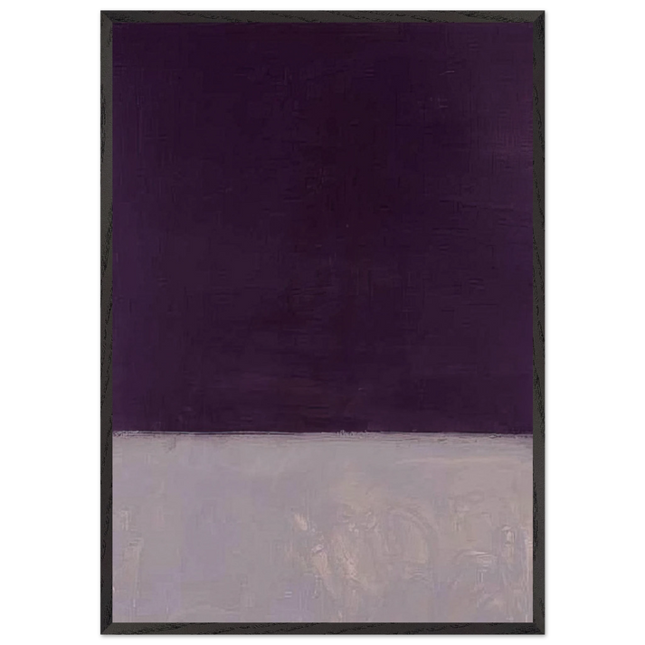 Untitled Black and Gray - 1970 - Mark Rothko 70x100 cm / 28x40 inches Framed Art Print – Black Wooden Frame