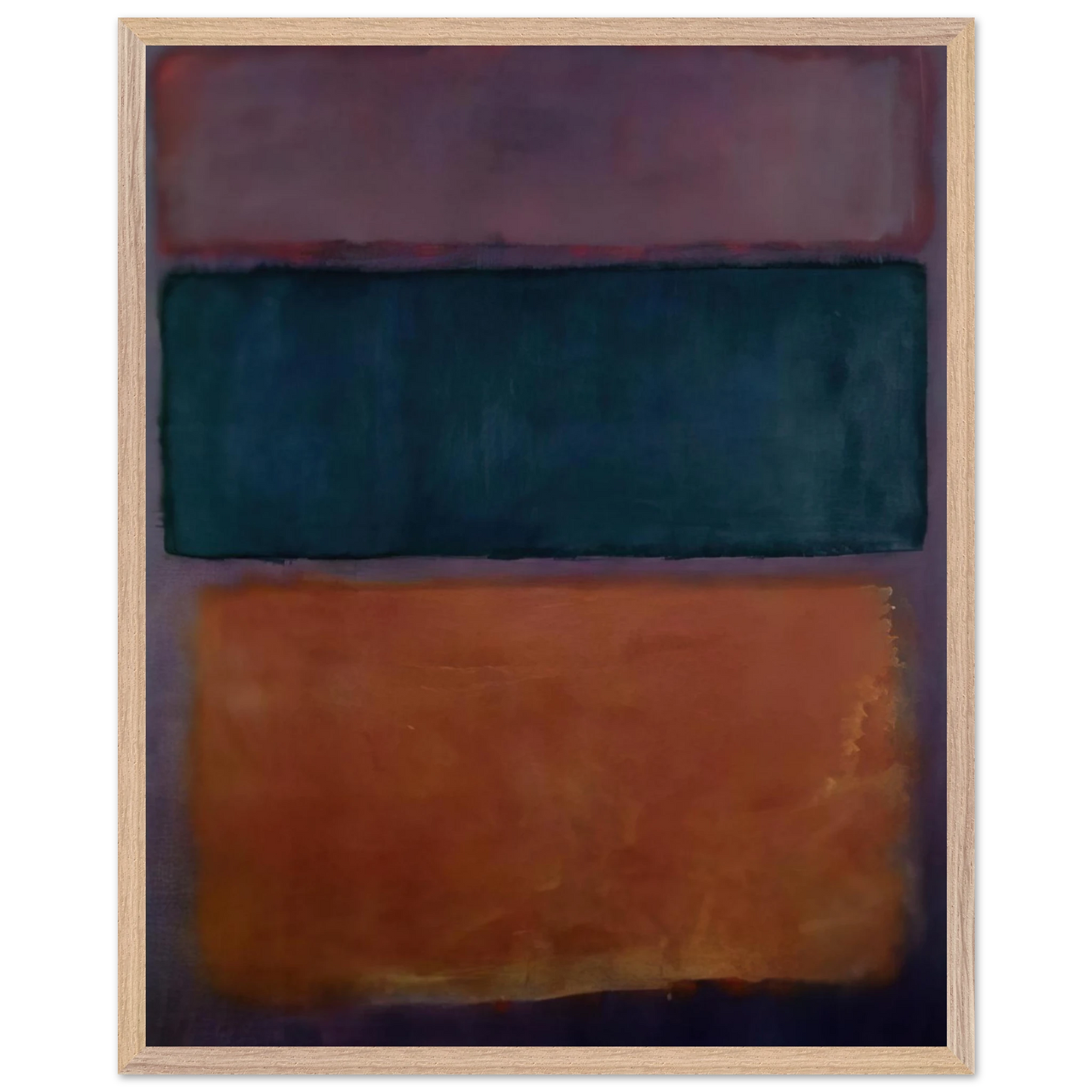 Helen Frankenthaler - Untitled - 1963 Wall art - A1 (59.4 x 84.1 cm) - Premium Wooden Framed Poster With Fine Art Paper - White frame